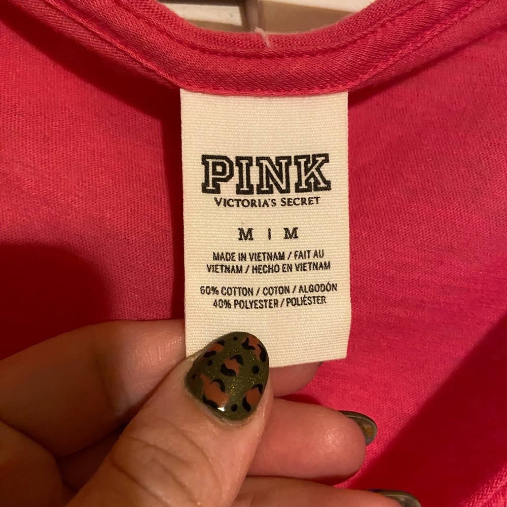 VS PINK Sequined Graphic Short Sleeve T-Shirt - Picture 2 of 4